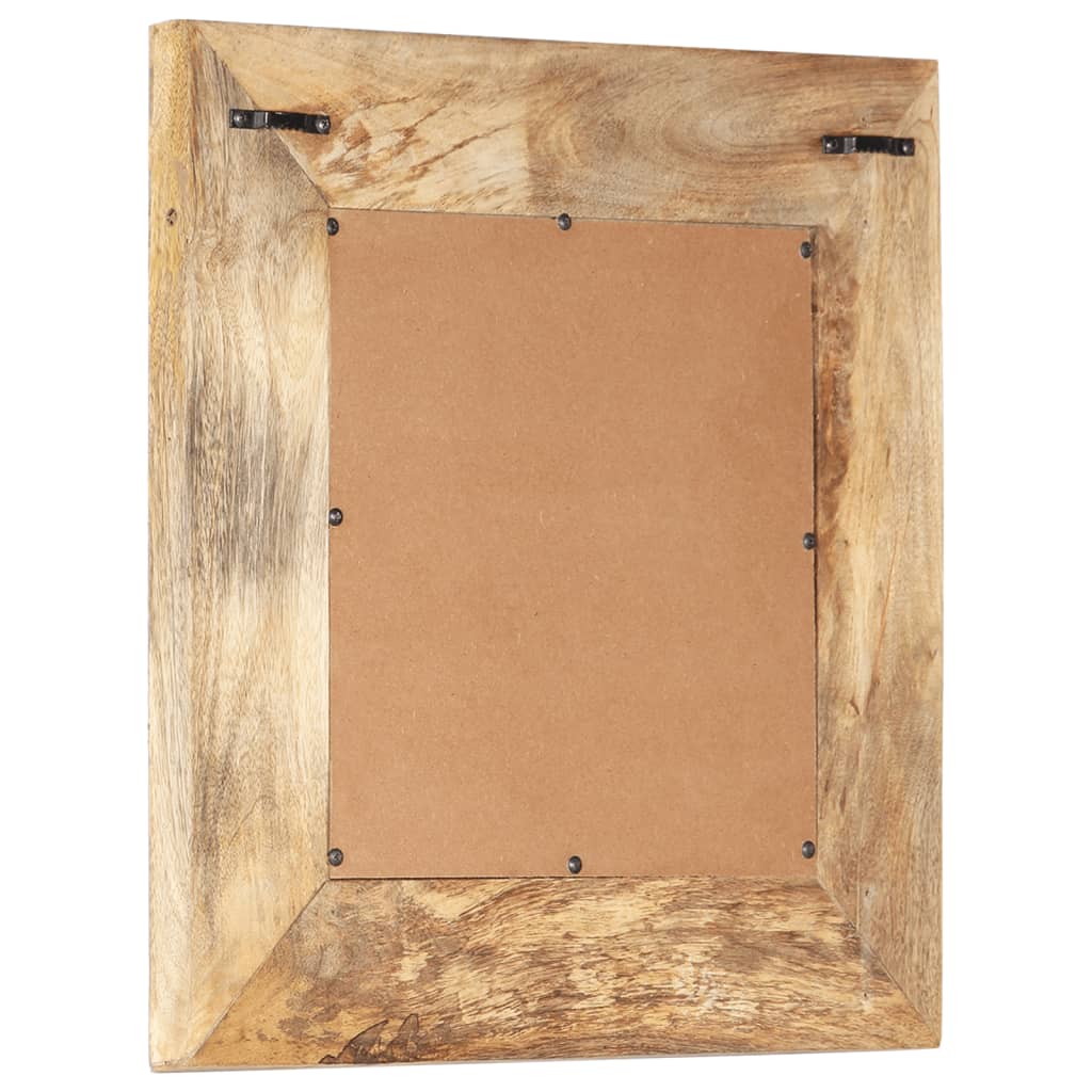 Spiegel Handgeschnitzt 50x50x11 cm Massivholz Mango