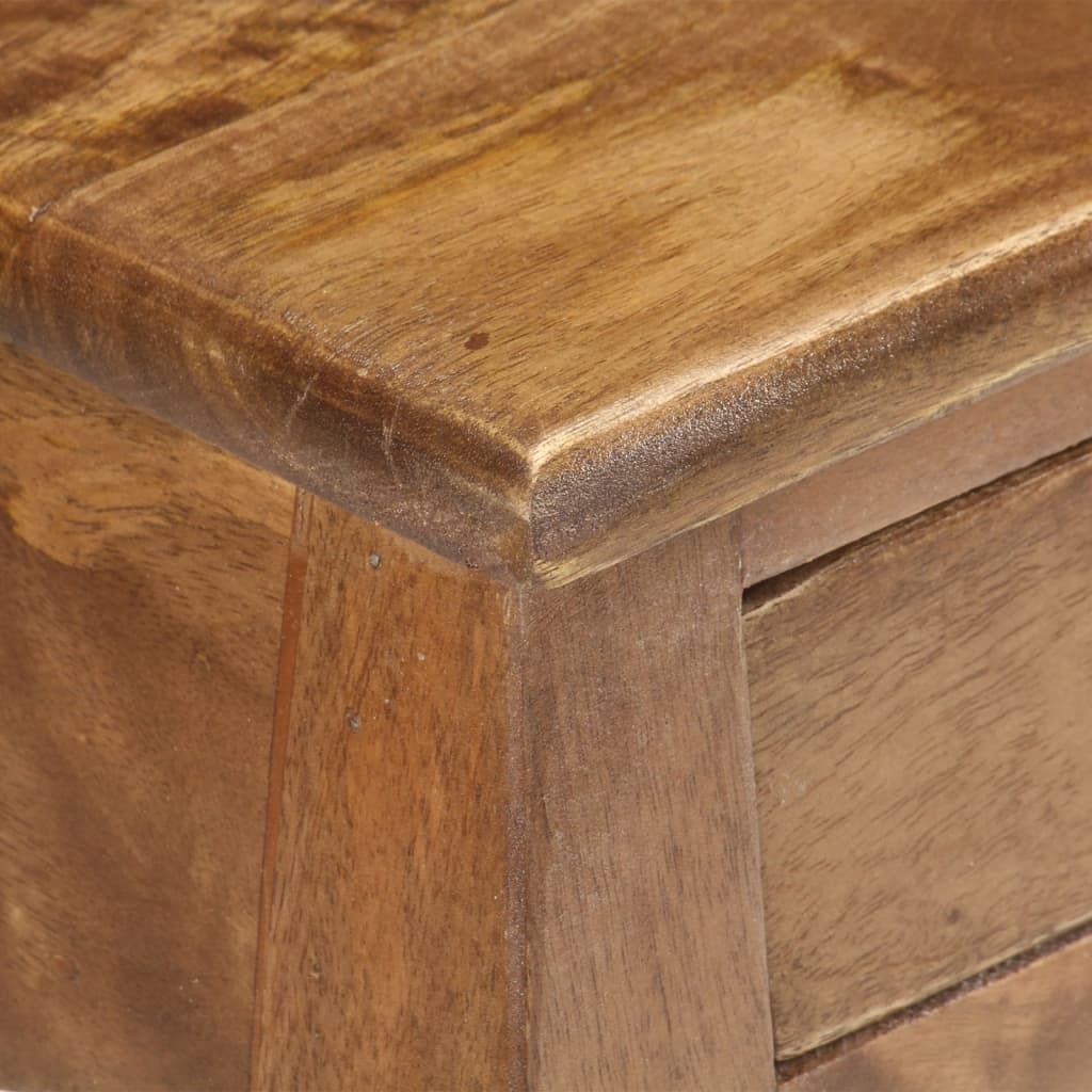 Nachttisch 28x28x46 cm Massivholz Mango