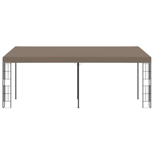 Wand-Pavillon 6x3 m Taupe Stoff