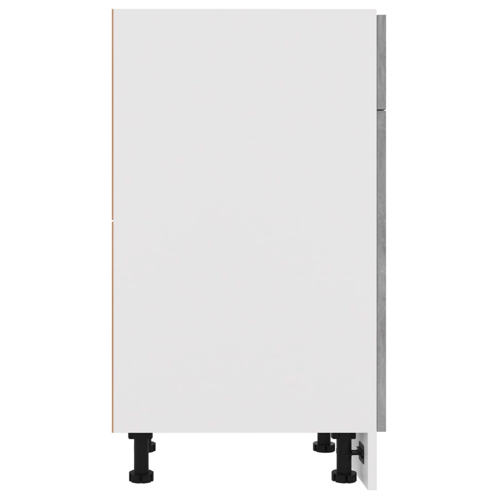 Schubunterschrank Lyon Betongrau 50x46x81,5 cm Holzwerkstoff