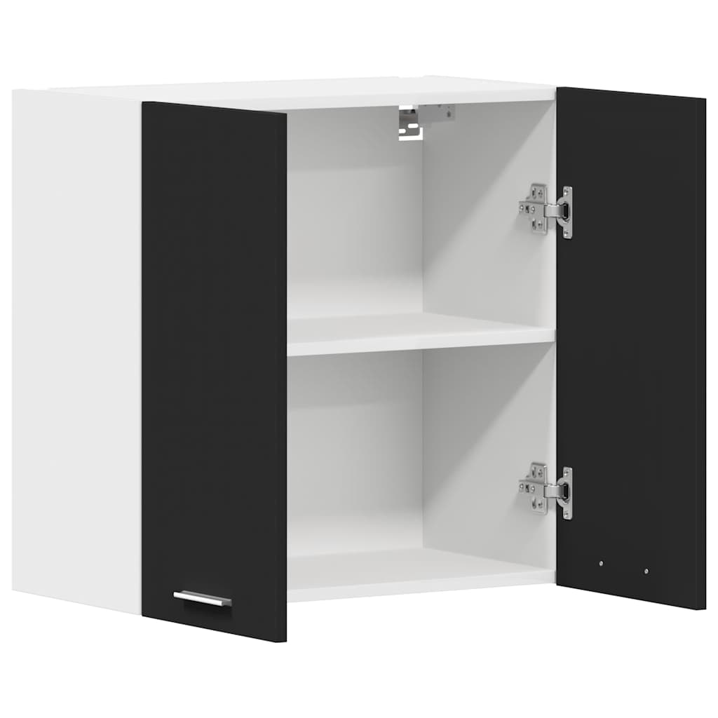 Hängeschrank Lyon Schwarz 60x31x60 cm Holzwerkstoff