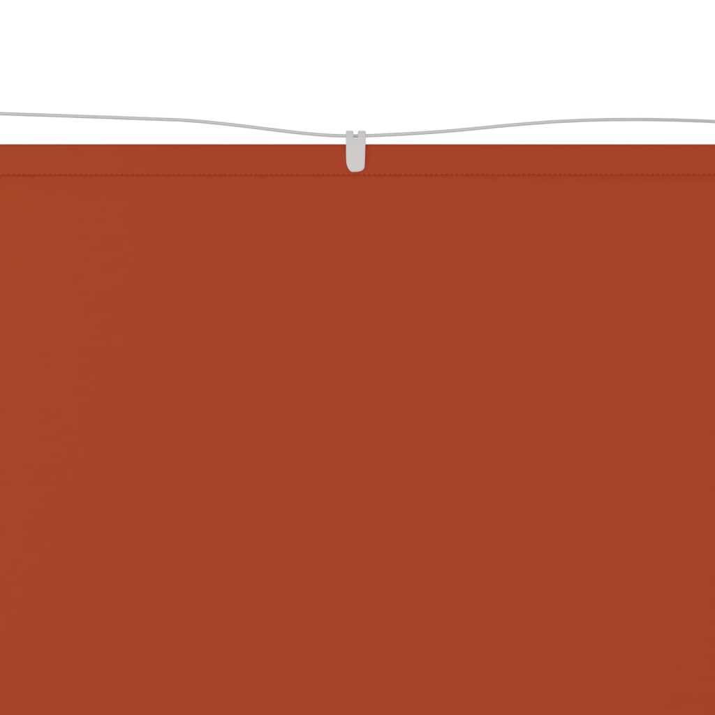 Senkrechtmarkise Terrakotta 100x800 cm Oxford-Gewebe