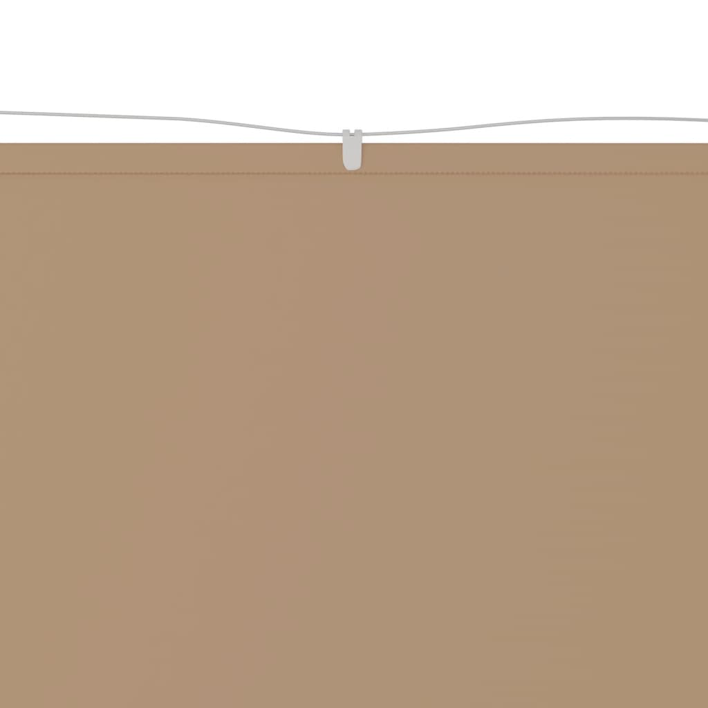 Senkrechtmarkise Taupe 60x1000 cm Oxford-Gewebe