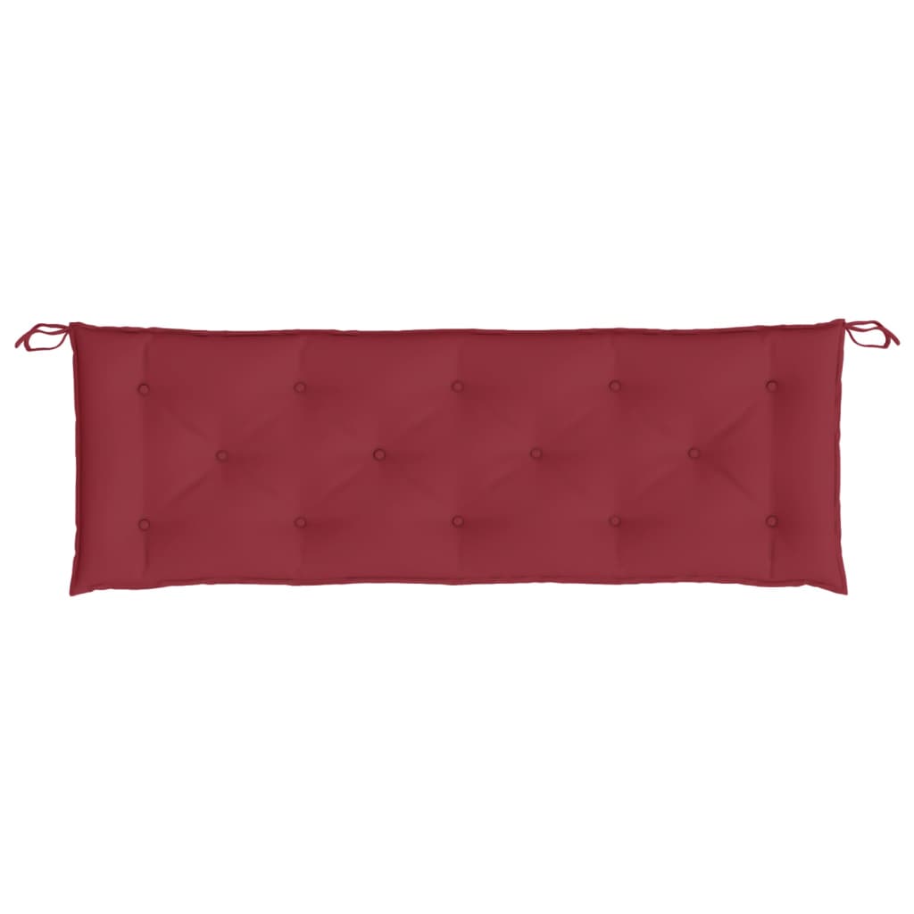 Gartenbank-Auflage Weinrot 150x50x7 cm Oxford-Gewebe