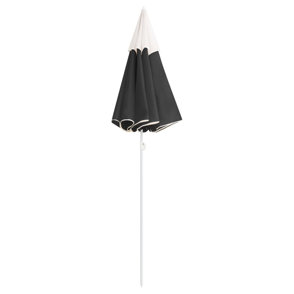 Sonnenschirm mit Stahlmast Anthrazit 180 cm