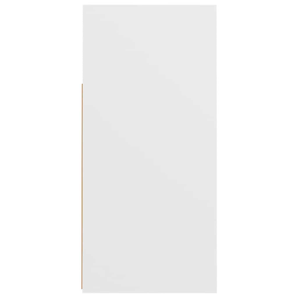 Sideboard mit LED-Leuchten Weiß 80x35x75 cm