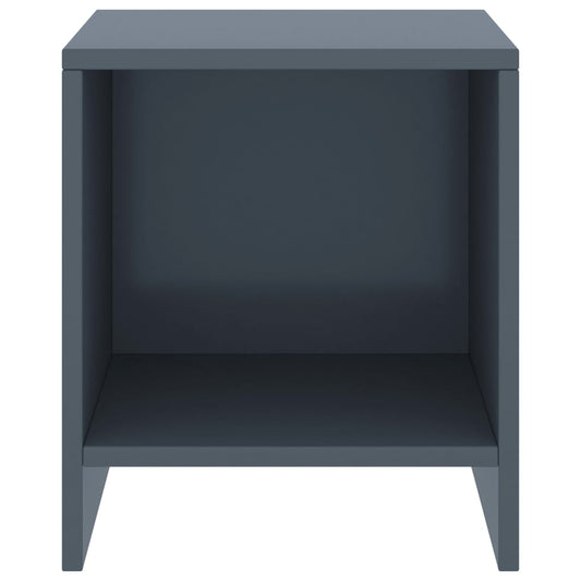 Nachttisch Hellgrau 35x30x40 cm Kiefer Massivholz