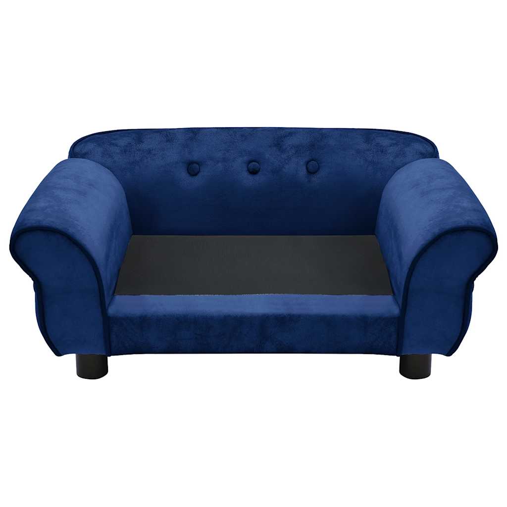 Hundesofa Blau 72x45x30 cm Plüsch