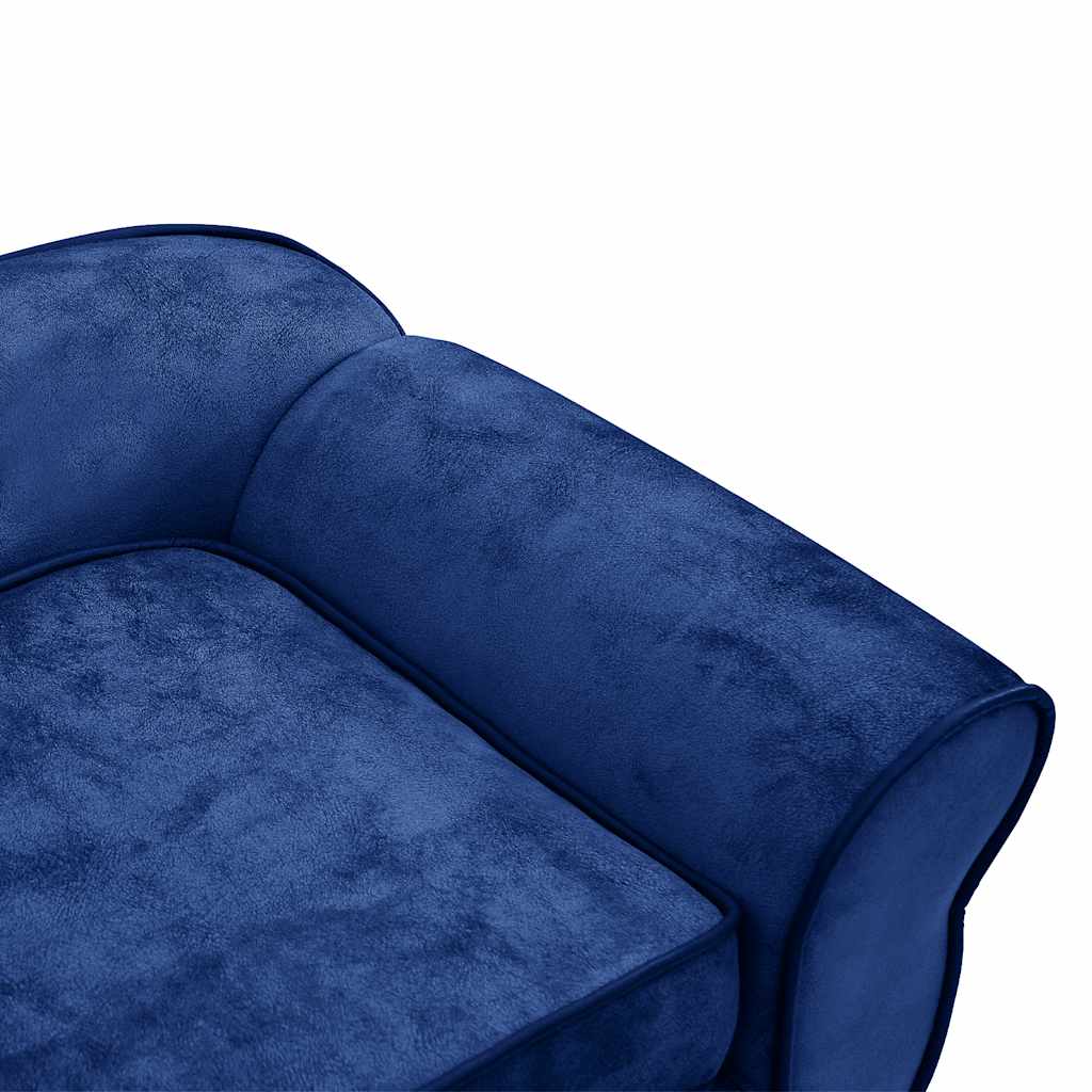 Hundesofa Blau 72x45x30 cm Plüsch