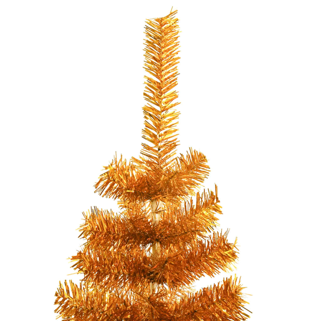 Künstlicher Weihnachtsbaum mit Ständer Gold 120 cm PET