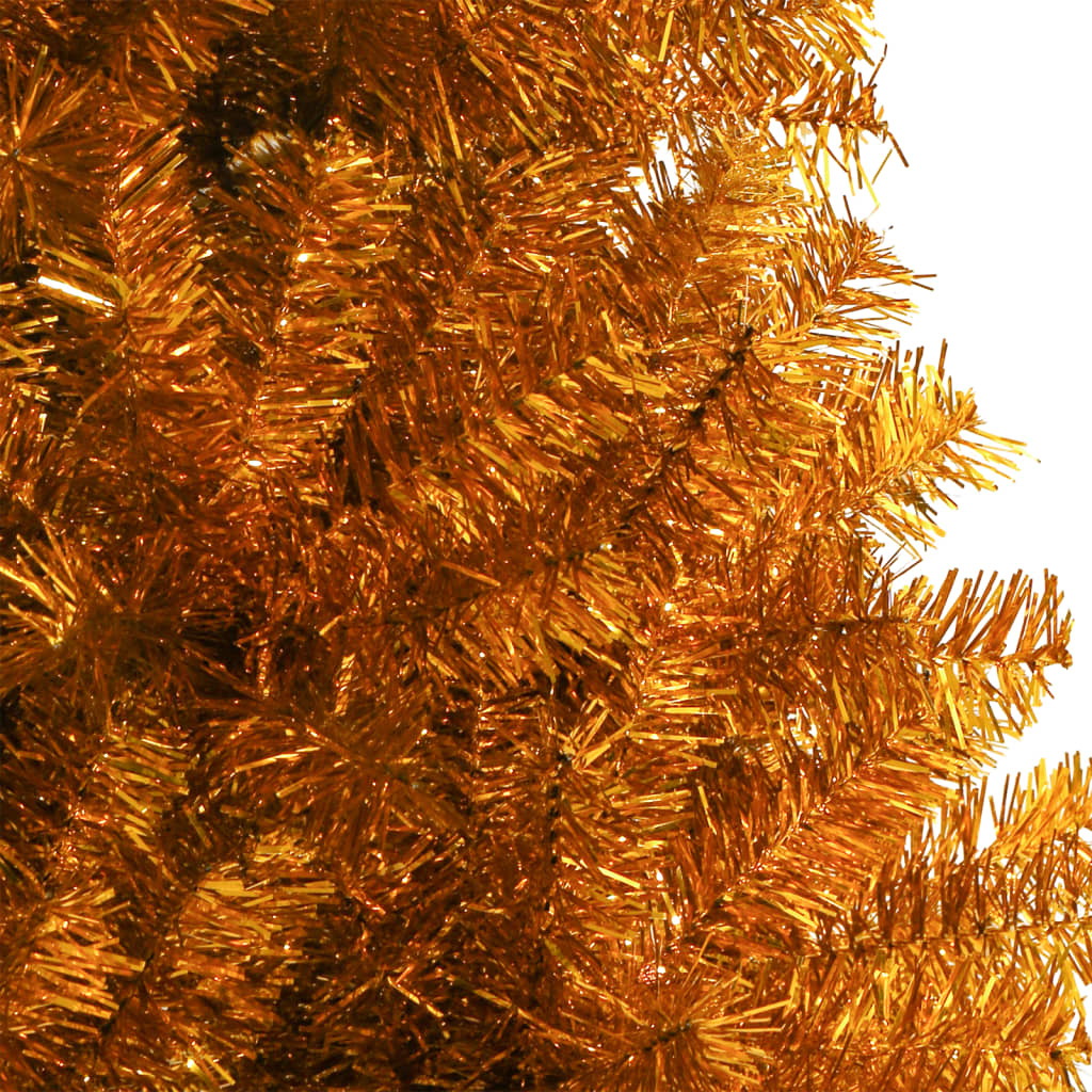 Künstlicher Weihnachtsbaum mit Ständer Gold 120 cm PET