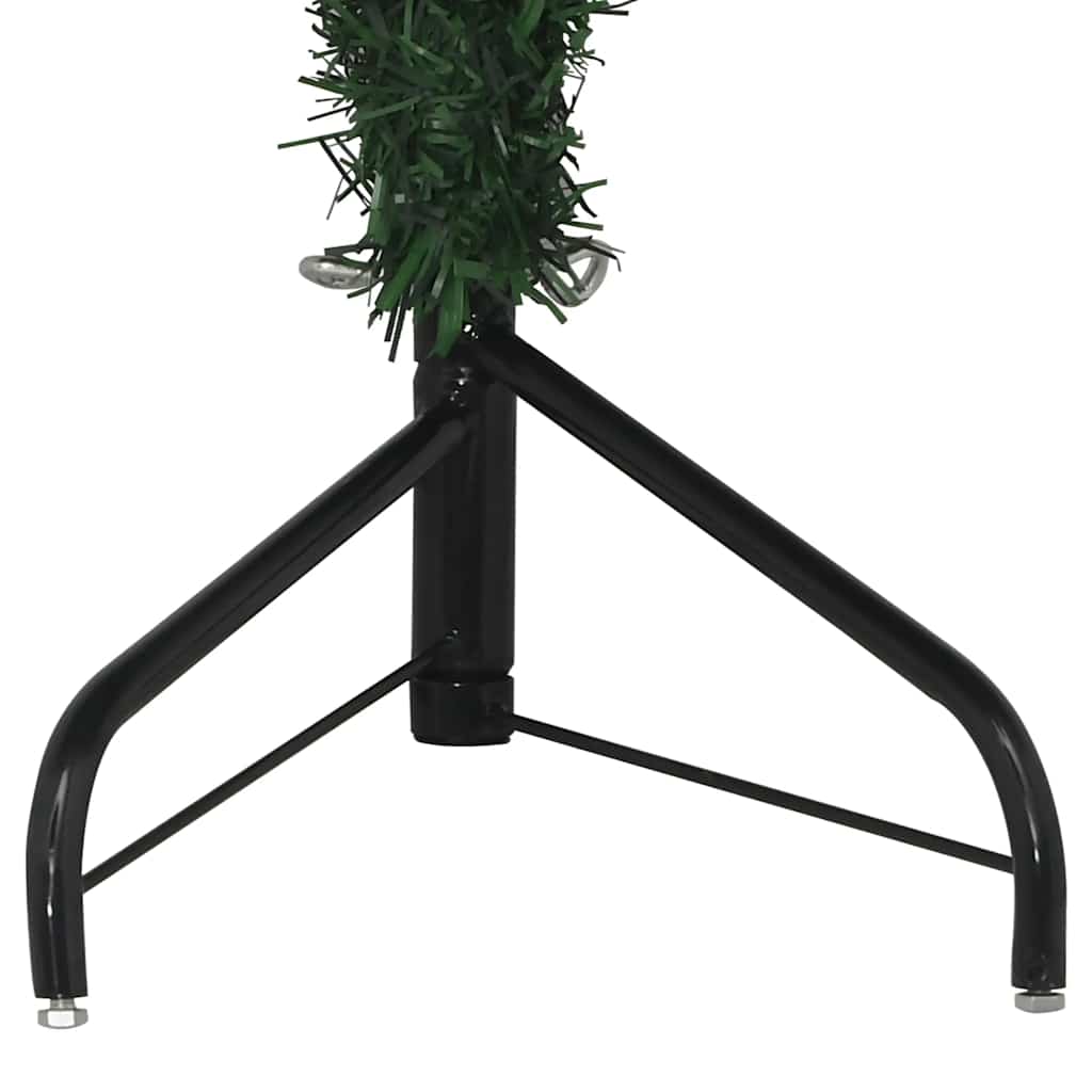 Künstlicher Eck-Weihnachtsbaum Grün 120 cm PVC