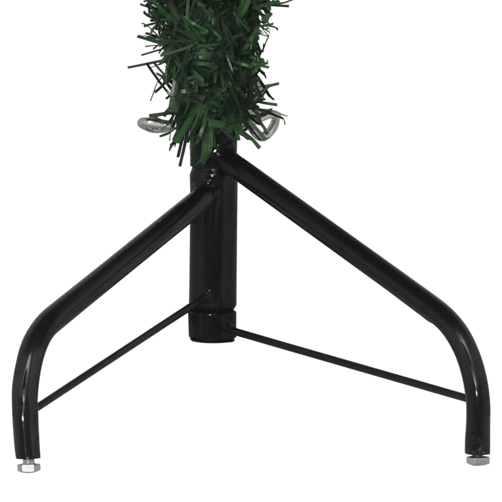 Künstlicher Eck-Weihnachtsbaum Grün 150 cm PVC
