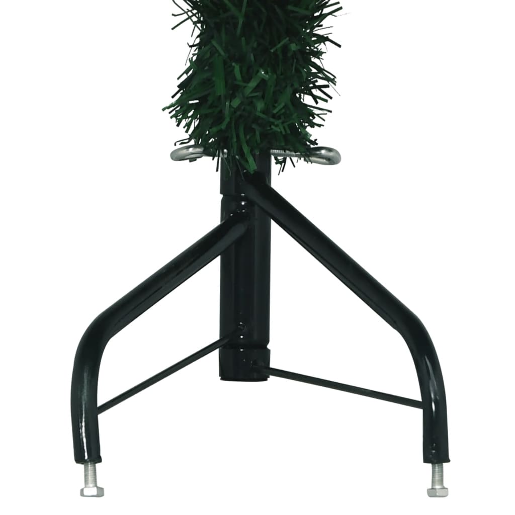 Künstlicher Eck-Weihnachtsbaum Grün 180 cm PVC
