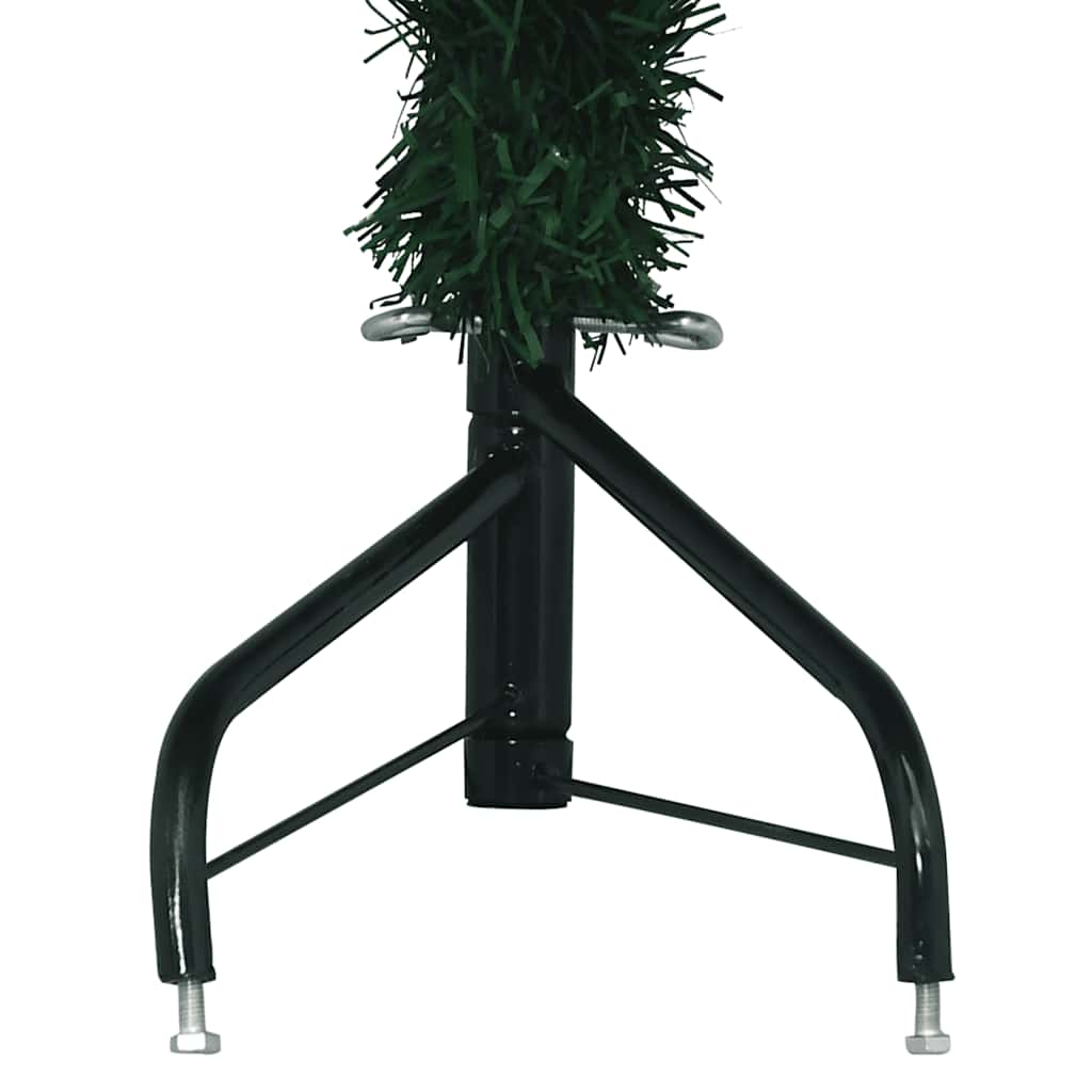 Künstlicher Eck-Weihnachtsbaum Grün 210 cm PVC
