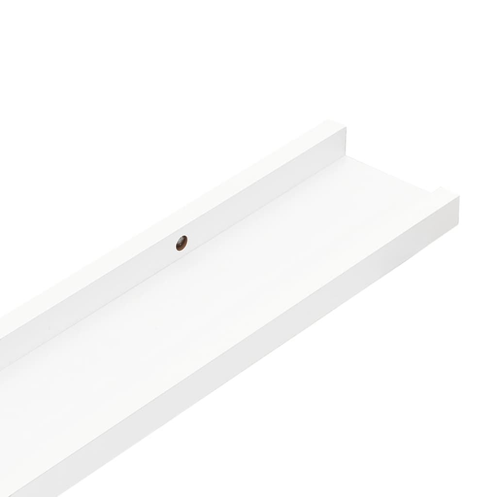 Wandregale 4 Stk. Weiß 40x9x3 cm