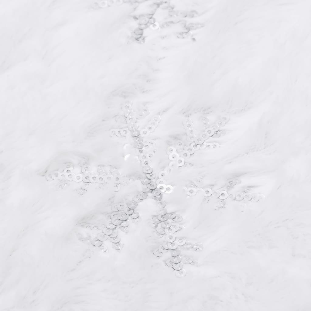 Luxus-Weihnachtsbaumrock Weiß 150 cm Kunstfell