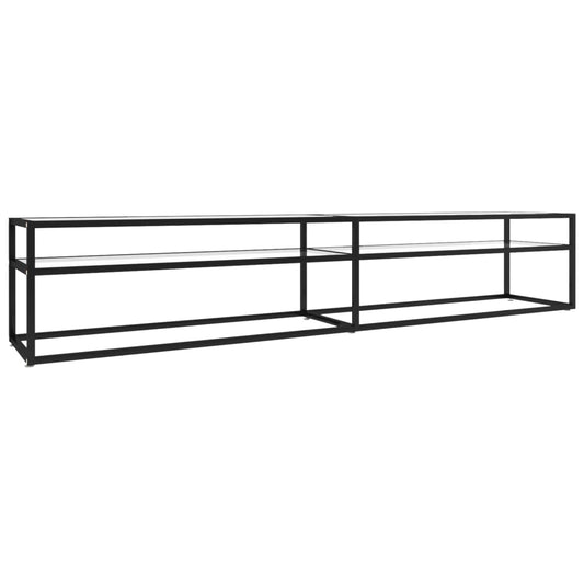 TV-Schrank Transparent 220x40x40,5 cm Hartglas