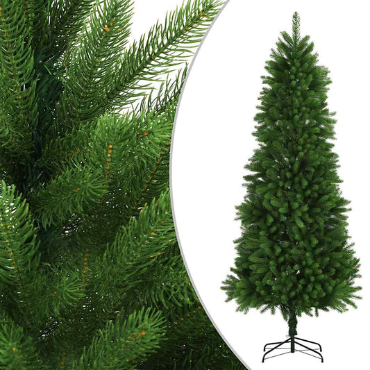 Künstlicher Weihnachtsbaum mit Beleuchtung Kugeln 240 cm Grün