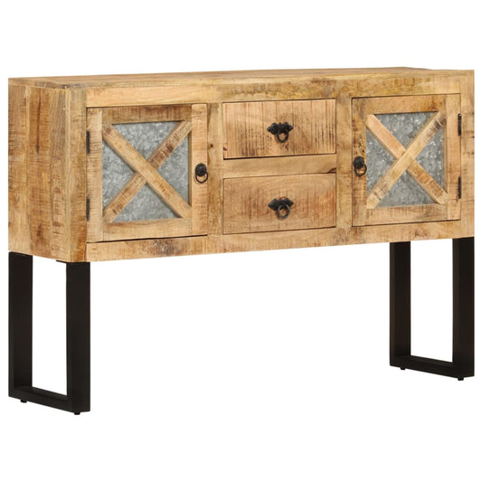 Sideboard 110x30x74 cm Raues Mangoholz