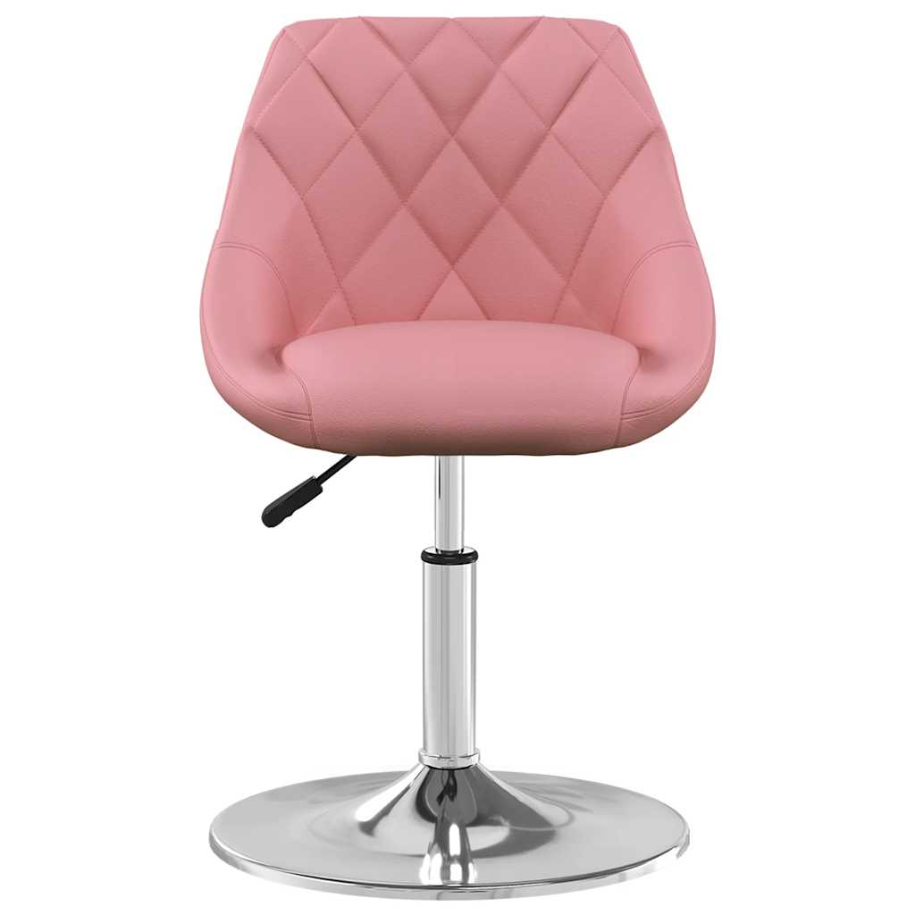 Esszimmerstühle 2 Stk. Drehbar Rosa Samt