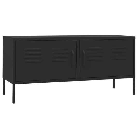 TV-Schrank Schwarz 105x35x50 cm Stahl