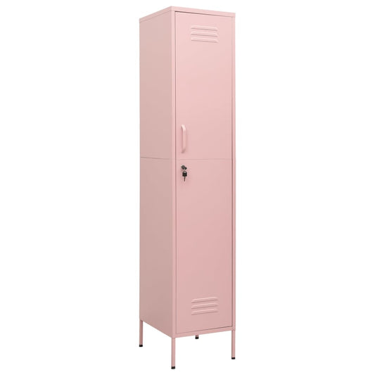Schließfachschrank Rosa 35x46x180 cm Stahl