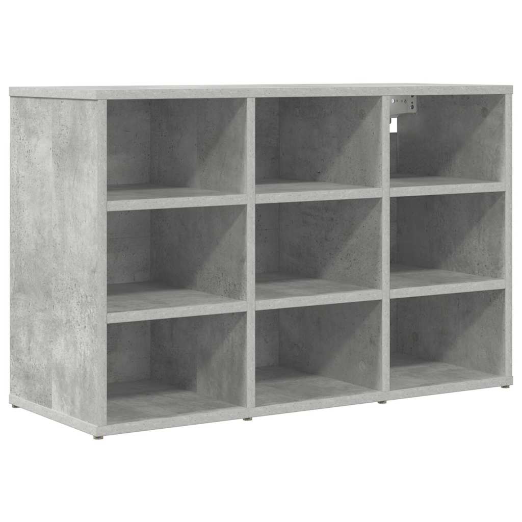 Schuhschrank Betongrau 77,5 x 30 x 51 cm Holzwerkstoff