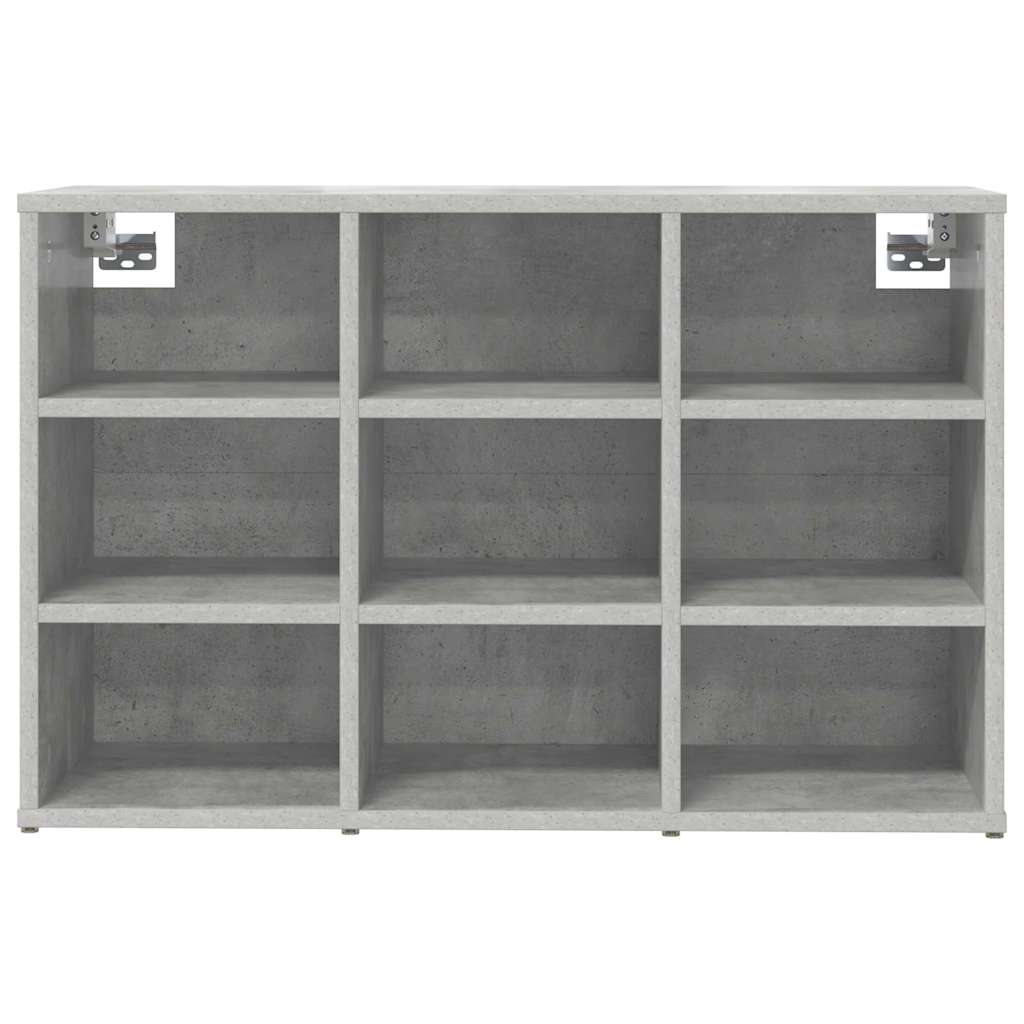 Schuhschrank Betongrau 77,5 x 30 x 51 cm Holzwerkstoff