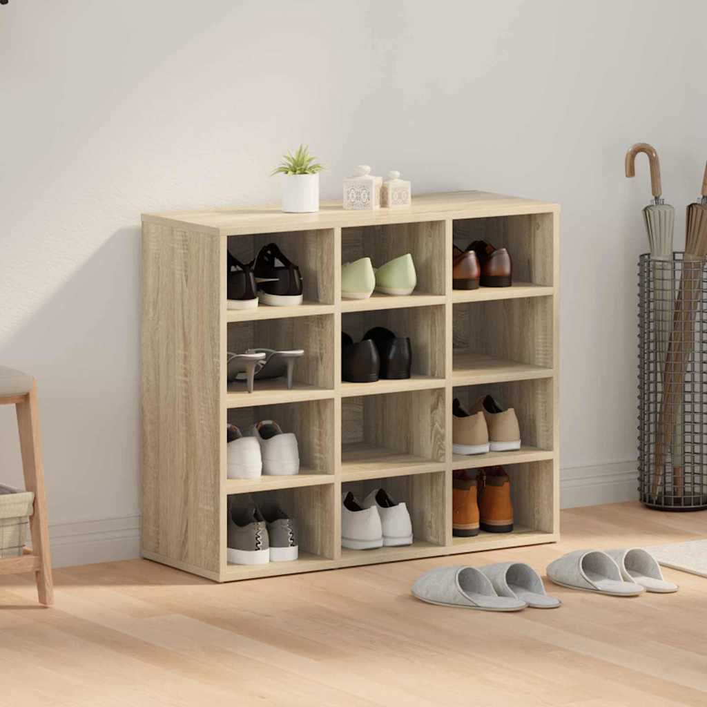 Schuhschrank Sonoma Eiche 77,5 x 30 x 67 cm Holzwerkstoff