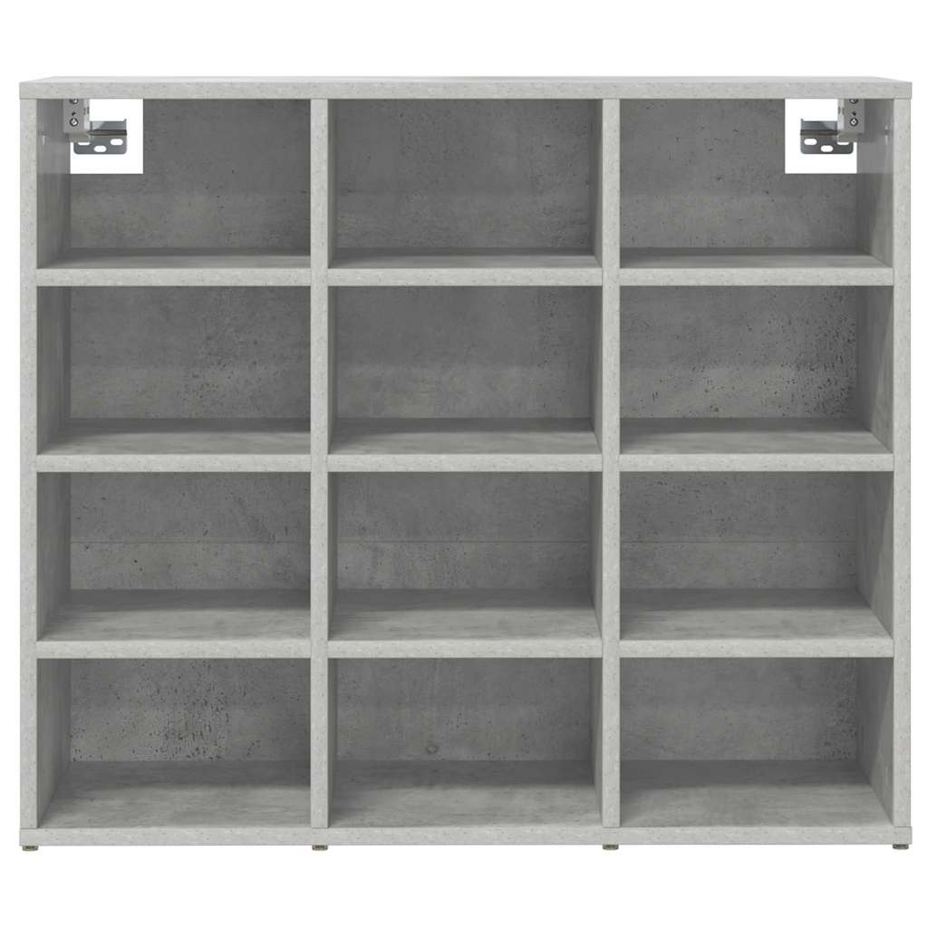 Schuhschrank Betongrau 77,5 x 30 x 67 cm Holzwerkstoff