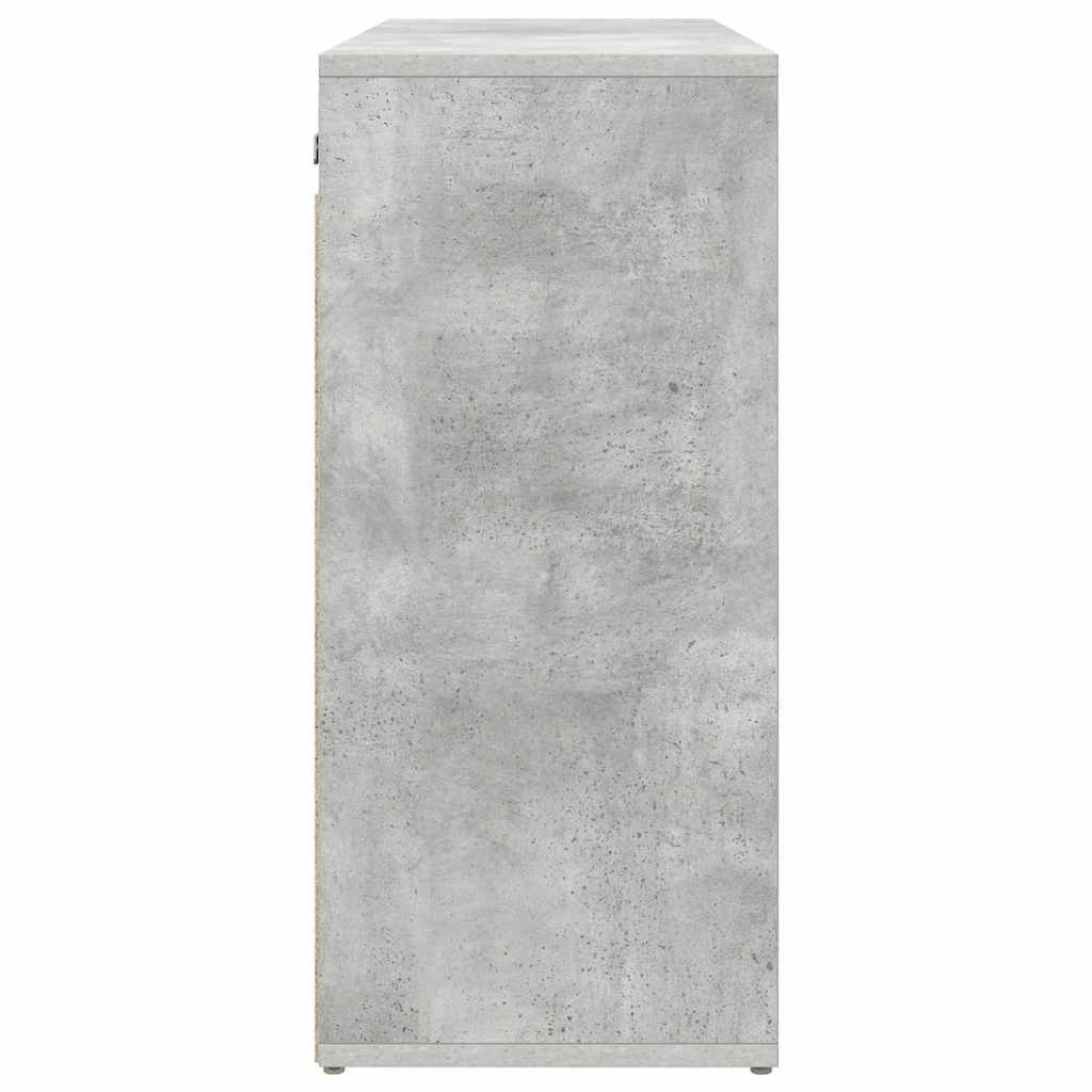 Schuhschrank Betongrau 77,5 x 30 x 67 cm Holzwerkstoff