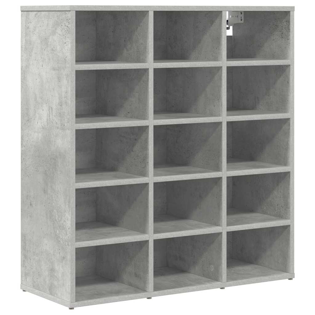 Schuhschrank Betongrau 77,5 x 30 x 83,5 cm Holzwerkstoff