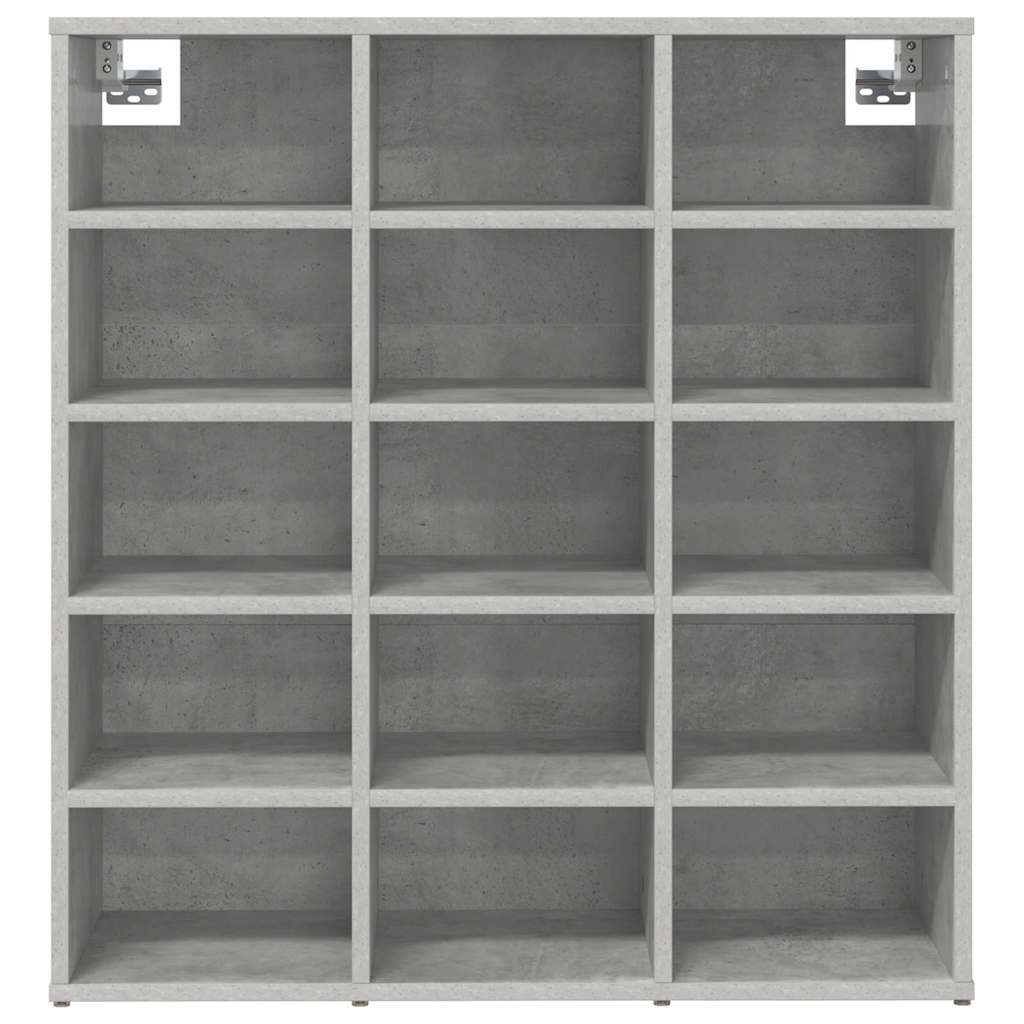 Schuhschrank Betongrau 77,5 x 30 x 83,5 cm Holzwerkstoff