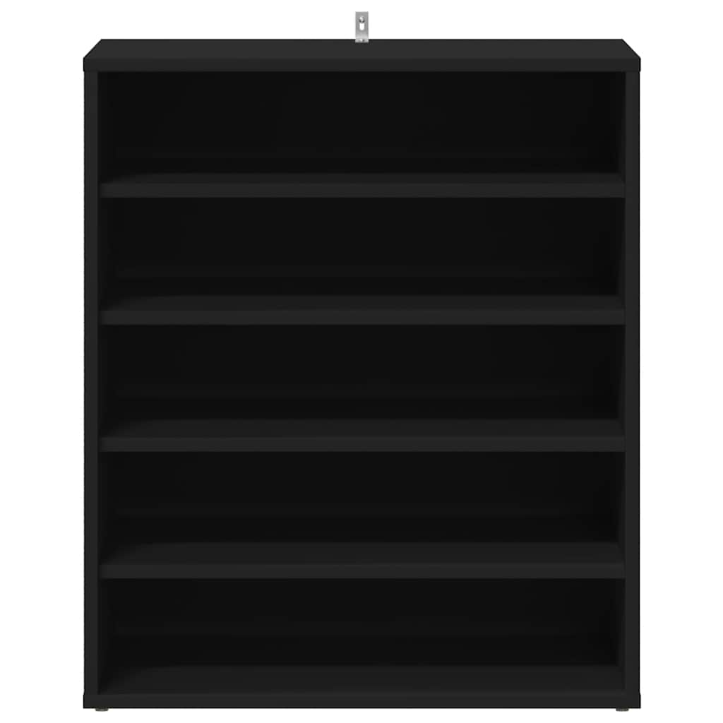 Schuhschrank Schwarz 60x35x70 cm Holzwerkstoff