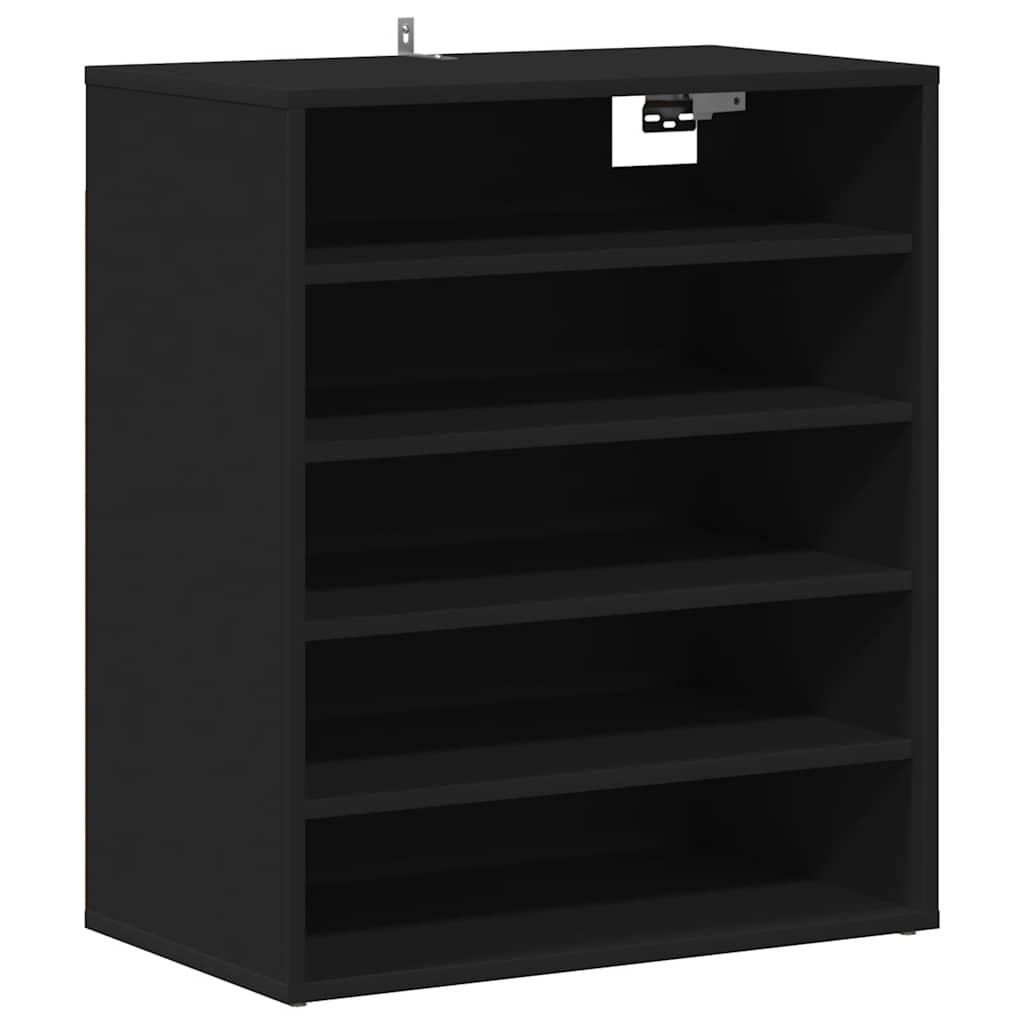 Schuhschrank Schwarz 60x35x70 cm Holzwerkstoff