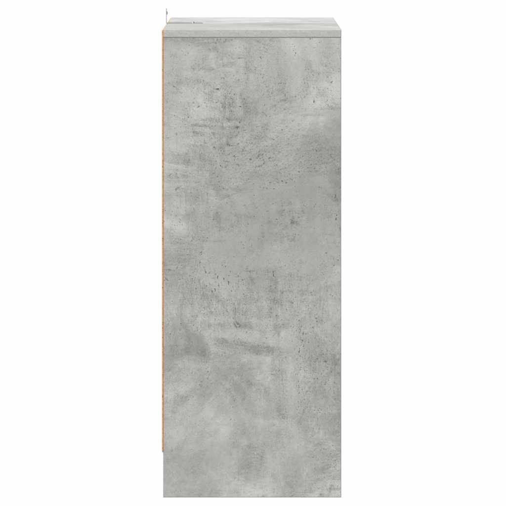 Schuhschrank Betongrau 60x35x92 cm Holzwerkstoff