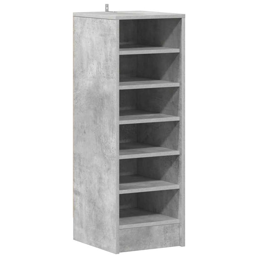 Schuhschrank Betongrau 31,5x35x90 cm Holzwerkstoff