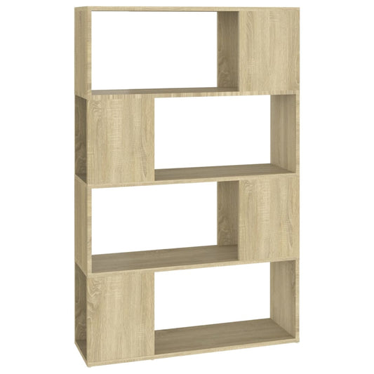 Bücherregal Raumteiler Sonoma-Eiche 80x24x124,5cm Holzwerkstoff