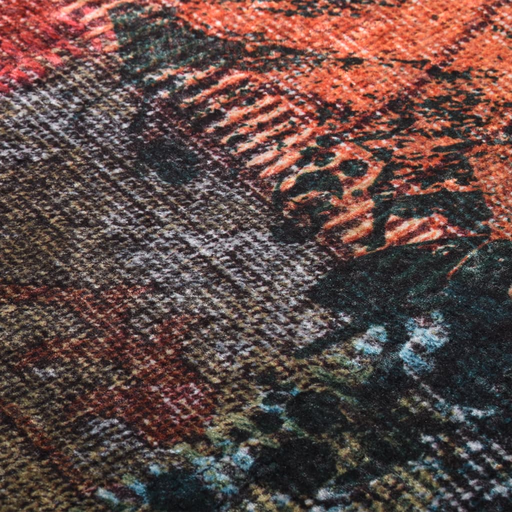 Teppich Waschbar Patchwork Mehrfarbig 190x300 cm Rutschfest