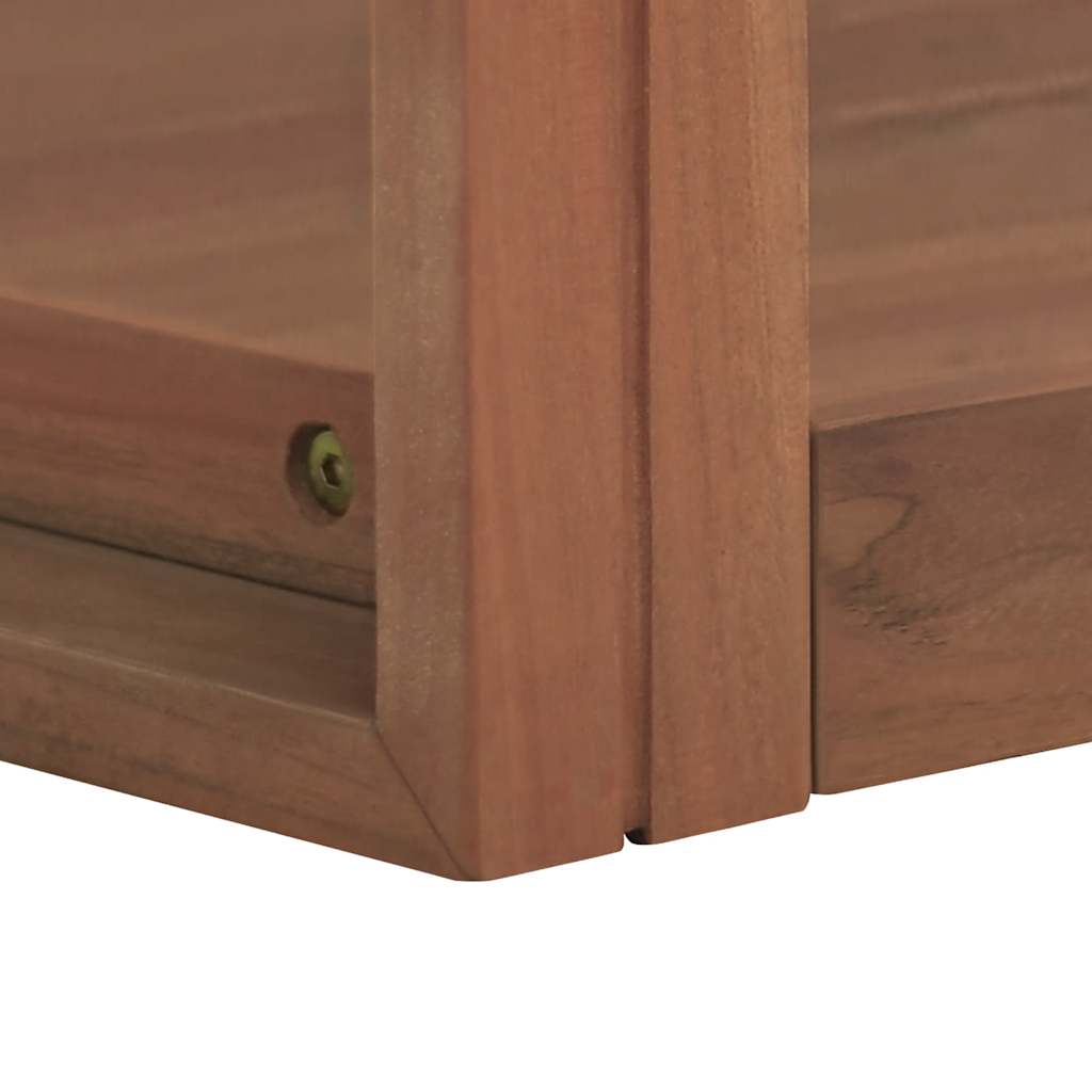 Wand-Badregal 45x45x35 cm Massivholz Teak
