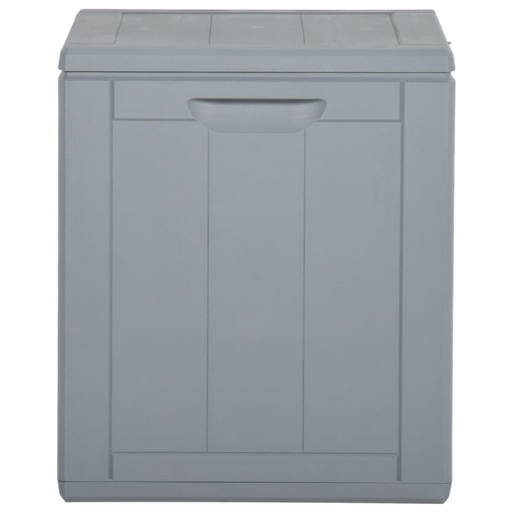 Garten-Aufbewahrungsbox 90 L Grau PP-Holzoptik