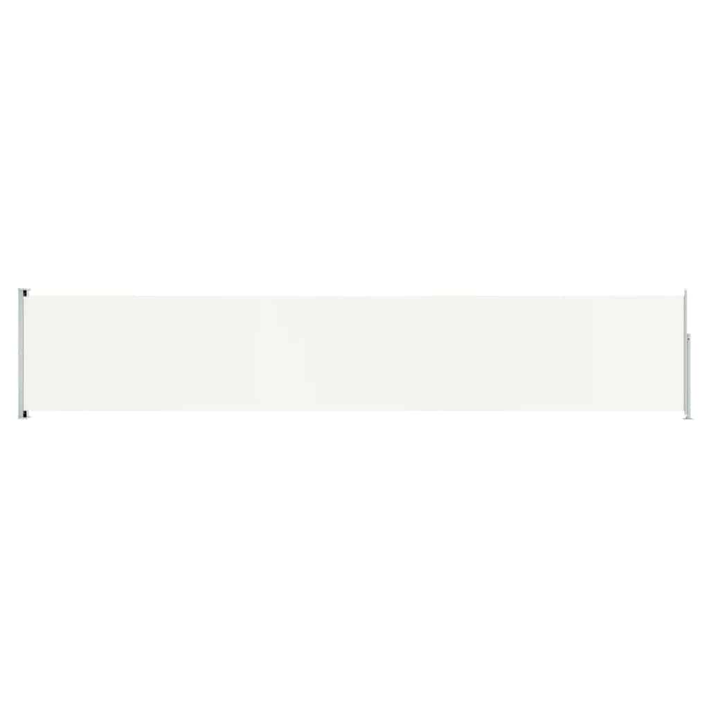 Seitenmarkise Ausziehbar 117x600 cm Creme