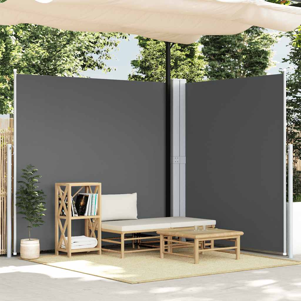Seitenmarkise Ausziehbar Anthrazit 220x600 cm