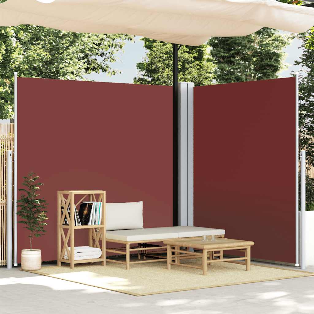 Seitenmarkise Ausziehbar Braun 220x600 cm