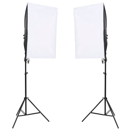 Fotostudio-Set mit Beleuchtung und Hintergrund