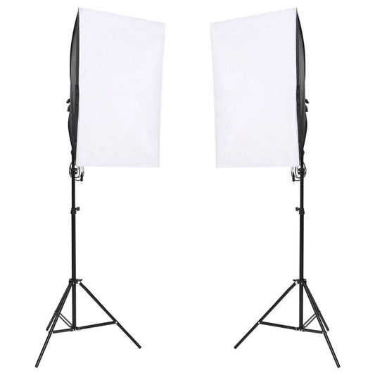 Fotostudio-Set mit Beleuchtung und Hintergrund