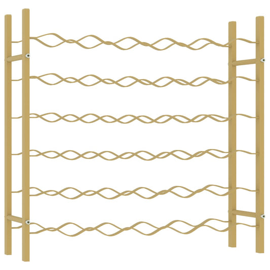 Weinregal für 36 Flaschen Golden Metall