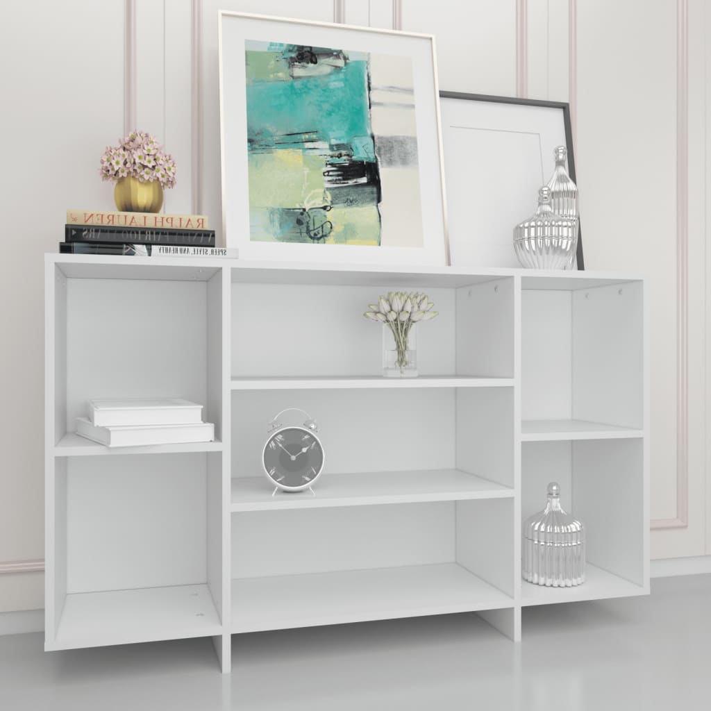 Sideboard Weiß 120x30x75 cm Holzwerkstoff