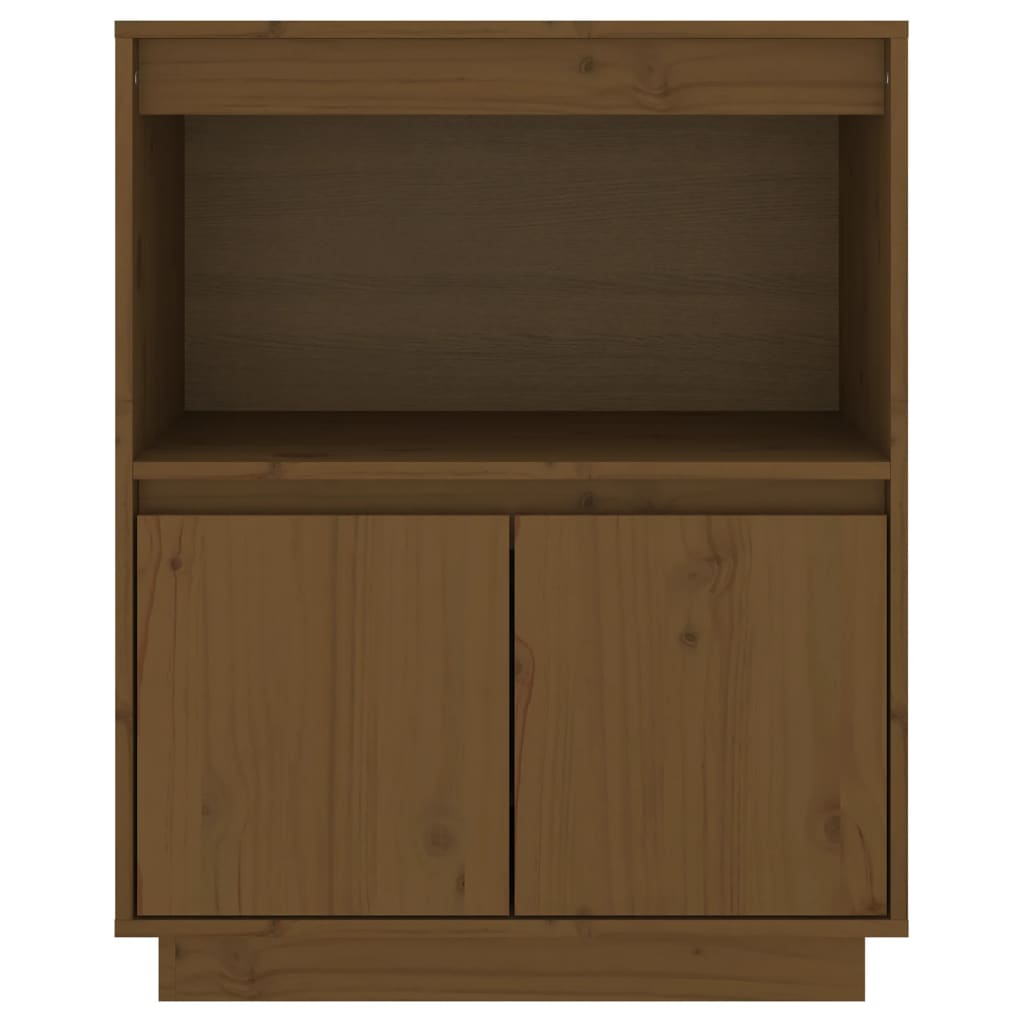 Sideboard Honigbraun 60x34x75 cm Massivholz Kiefer